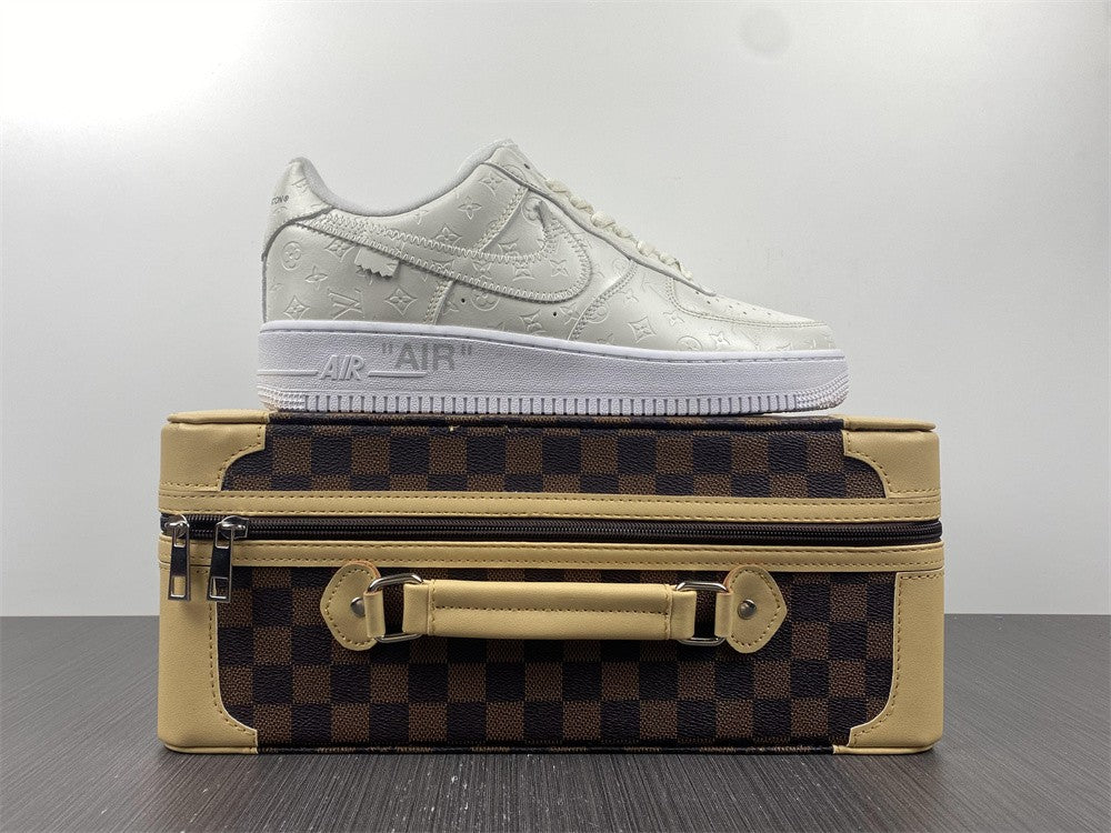 NIKE AIR FORCE 1 LOW OFF-WHITE CREAM WHITE BLACK – SECOND CITY SHOP